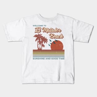 El Matador Beach Retro Sunset - El Matador Beach Kids T-Shirt